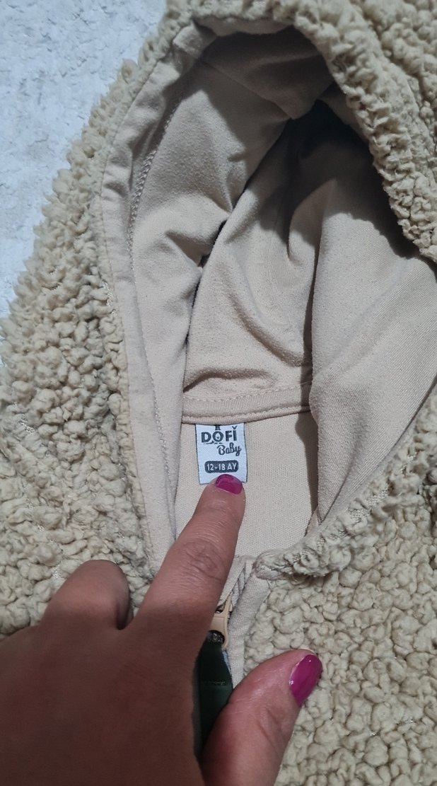 Kürklü Kapüşonlu Bebek Tulum Mont - Görsel 3