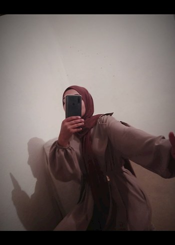 lila Kadın Midi Trençkot, Pamuklu, Transparan Detaylı - Görsel 2