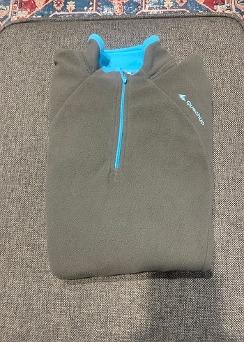 Gri Fermuarlı unisex Polar Sweatshirt