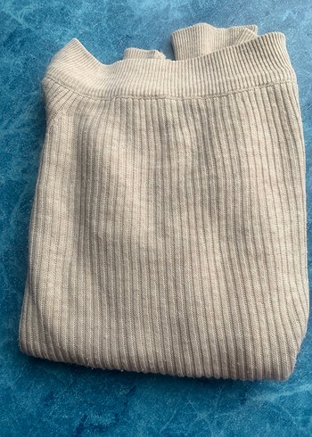 Bej Kadın İnce Triko Kazak - Görsel 5