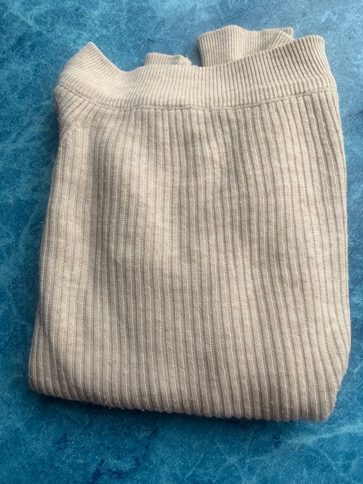 Bej Kadın İnce Triko Kazak - Görsel 5