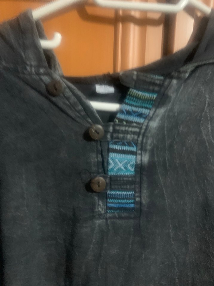 Kapüşonlu Uzun Kollu Kadın otantik gömlek - Görsel 2