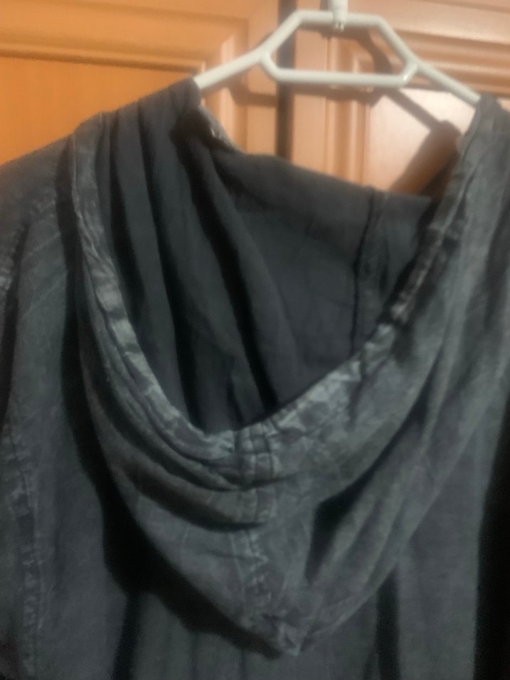 Kapüşonlu Uzun Kollu Kadın otantik gömlek - Görsel 4