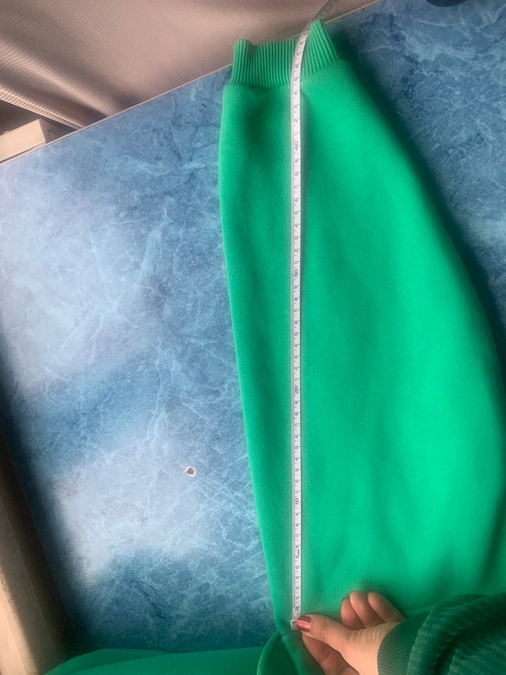 Kadın Yeşil Kapüşonlu Fermuarlı kısa hırka - Görsel 4