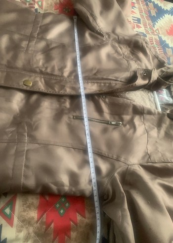 Düğmeli Kahverengi Midi Kadın Ceket - Görsel 7