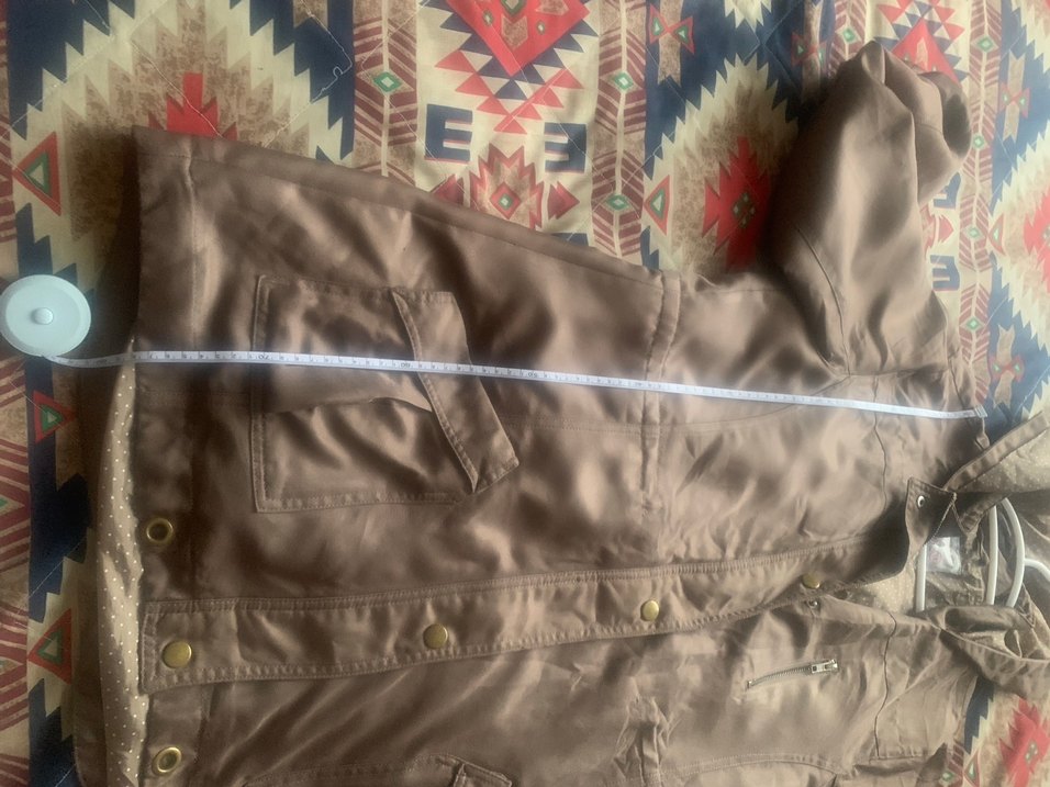 Düğmeli Kahverengi Midi Kadın Ceket - Görsel 5