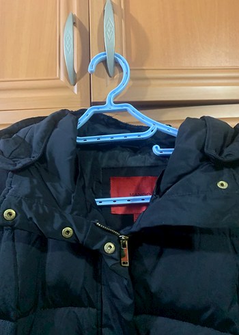 Mango Kadın Siyah Kemerli Midi Kışlık Mont - Görsel 5