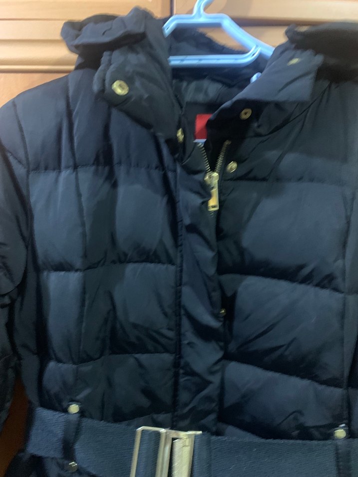 Mango Kadın Siyah Kemerli Midi Kışlık Mont - Görsel 3