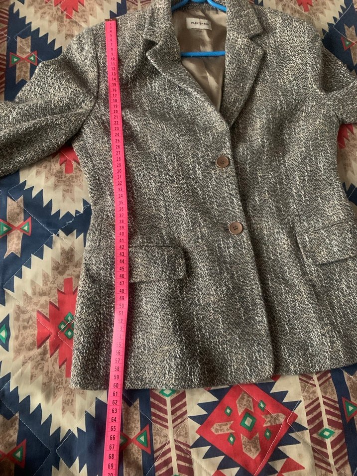 Park bravo Gri Kadın Düğmeli Blazer - Görsel 5