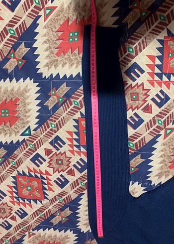 Collezion Mavi Fitilli Kadın Yün Kazak - Görsel 8