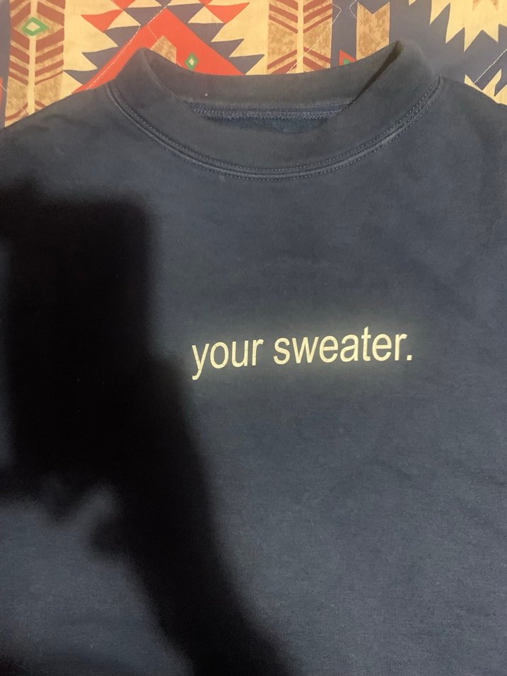 Baskılı erkek Mavi Sweatshirt — görsel 3/6