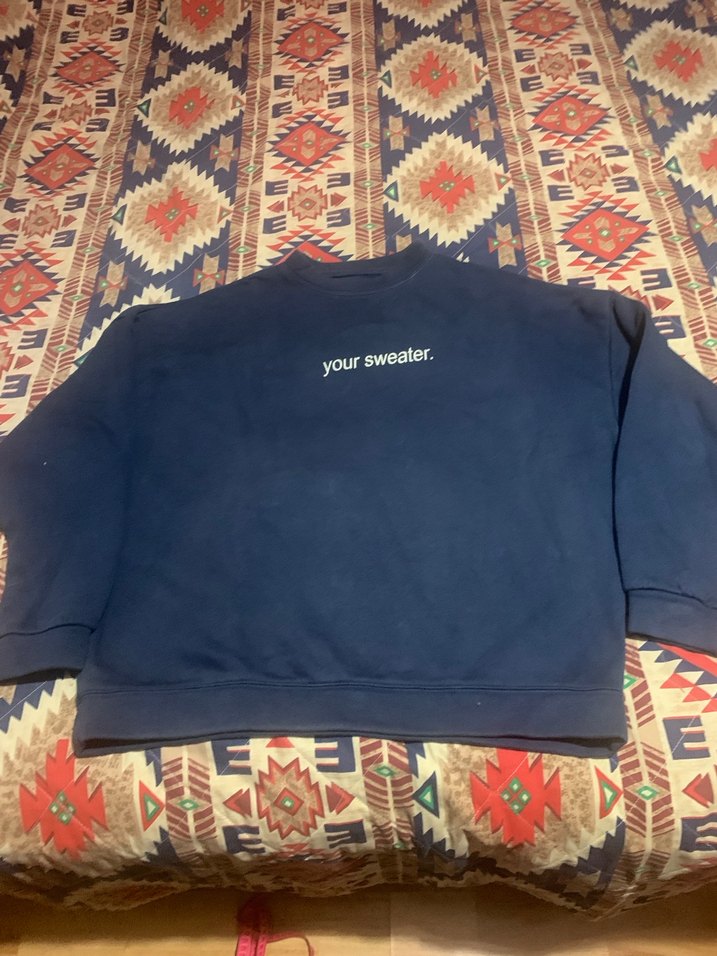 Baskılı erkek Mavi Sweatshirt — görsel 2/6