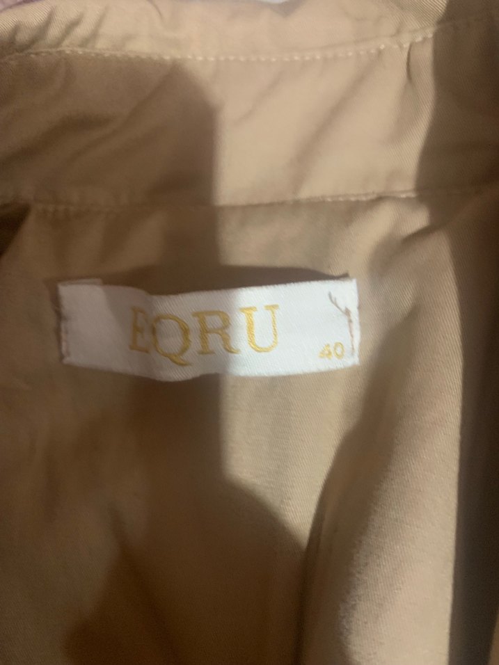 Bej Uzun Trençkot — görsel 8/10