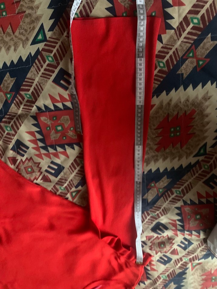 Canlı Mercan Fırfırlı Uzun Kollu Bluz — görsel 8/10