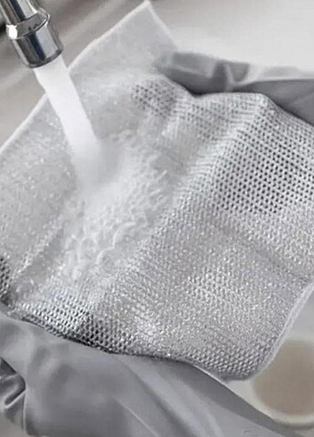 GÜMÜŞ TEL BULAŞIK BEZİ - Görsel 2