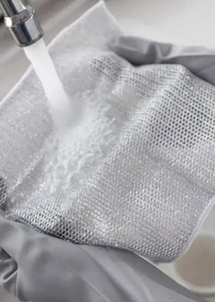 GÜMÜŞ TEL BULAŞIK BEZİ - Görsel 2