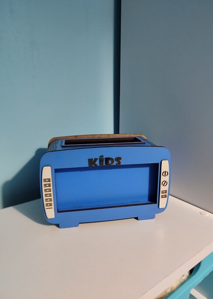 Mini tv telefon tutucu peçetelik - Görsel 4