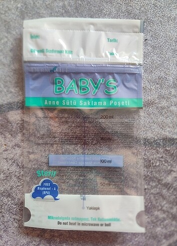 Anne sütü saklama torbası - Görsel 4