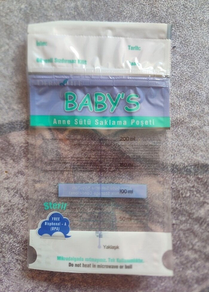 Anne sütü saklama torbası - Görsel 4
