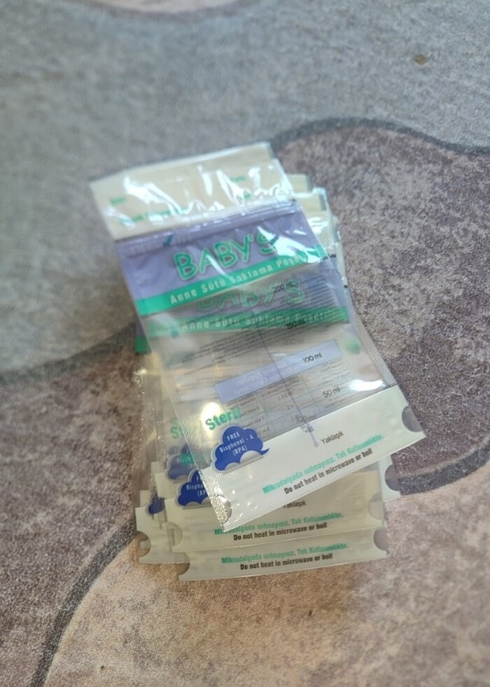 Anne sütü saklama torbası - Görsel 5