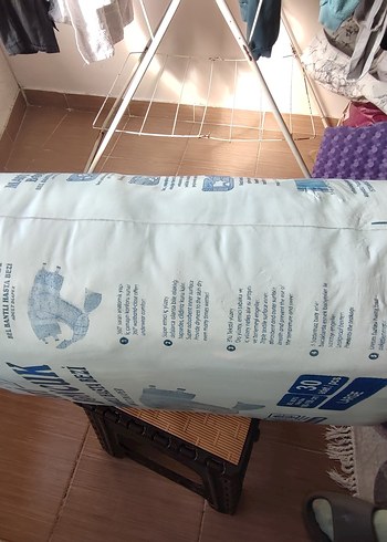 Mavi Boncuk Bel Bantlı Hasta Bezi Large 16'lı 2 adet koli bandı - Görsel 4