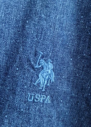 U.S Polo Assn. ORİJİNAL U.S POLO Erkek Mavi Denim Gömlek