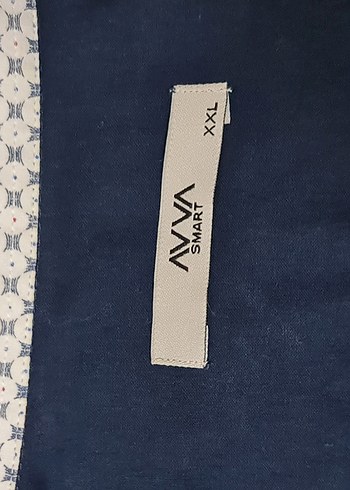xxl Beden mavi Renk AVVA Erkek Lacivert Müslin Kumaştan Düğmeli Uzun Kollu Gömlek