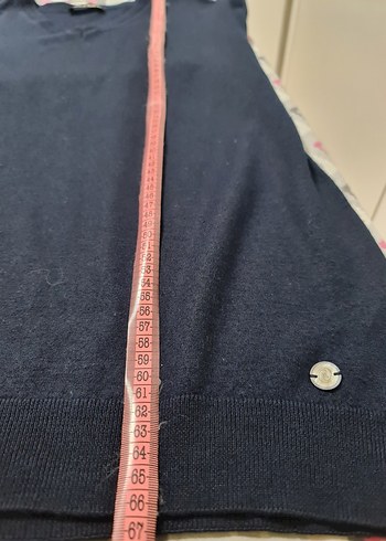 Vakko Erkek Lacivert V Yaka Örgü Yün Kazak L/XL - Görsel 9