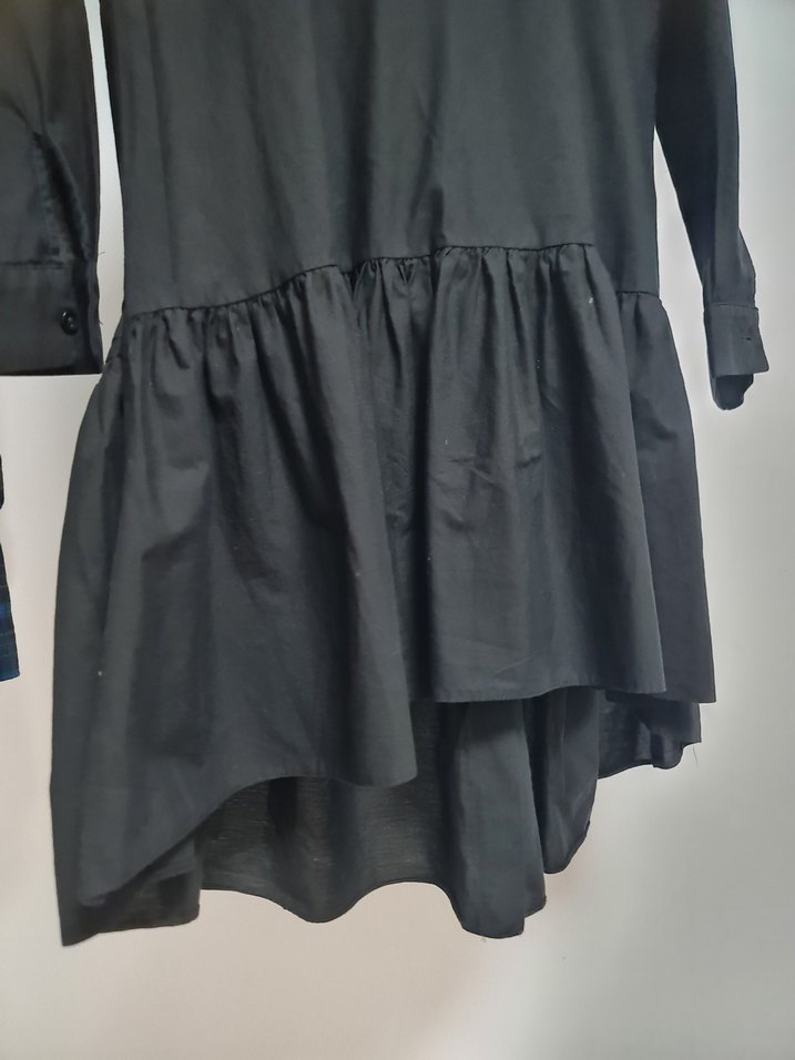 Siyah Uzun Kollu Midi Tunik - Görsel 2