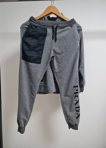 Gri Prada Baskılı Kadın Eşofman Takımı - Görsel 5