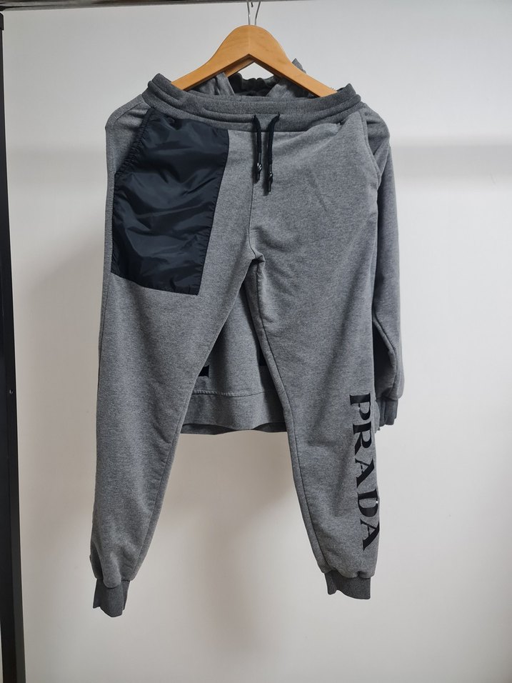 Gri Prada Baskılı Kadın Eşofman Takımı - Görsel 5