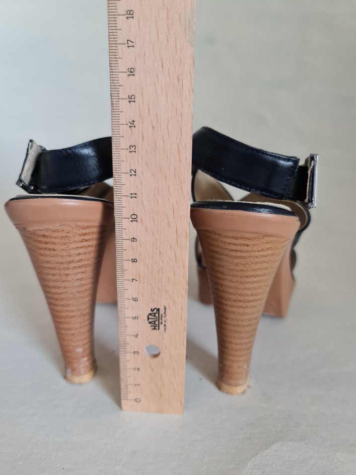 Tokalı Siyah Kadın Platform Topuklu Ayakkabı - Görsel 5