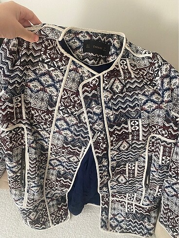 Zara Dokuma Ceket (Baskı değildir!)