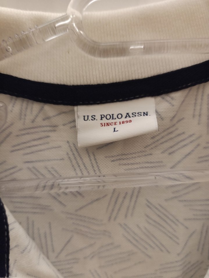 Desenli Beyaz Erkek Polo Tişört - Görsel 3