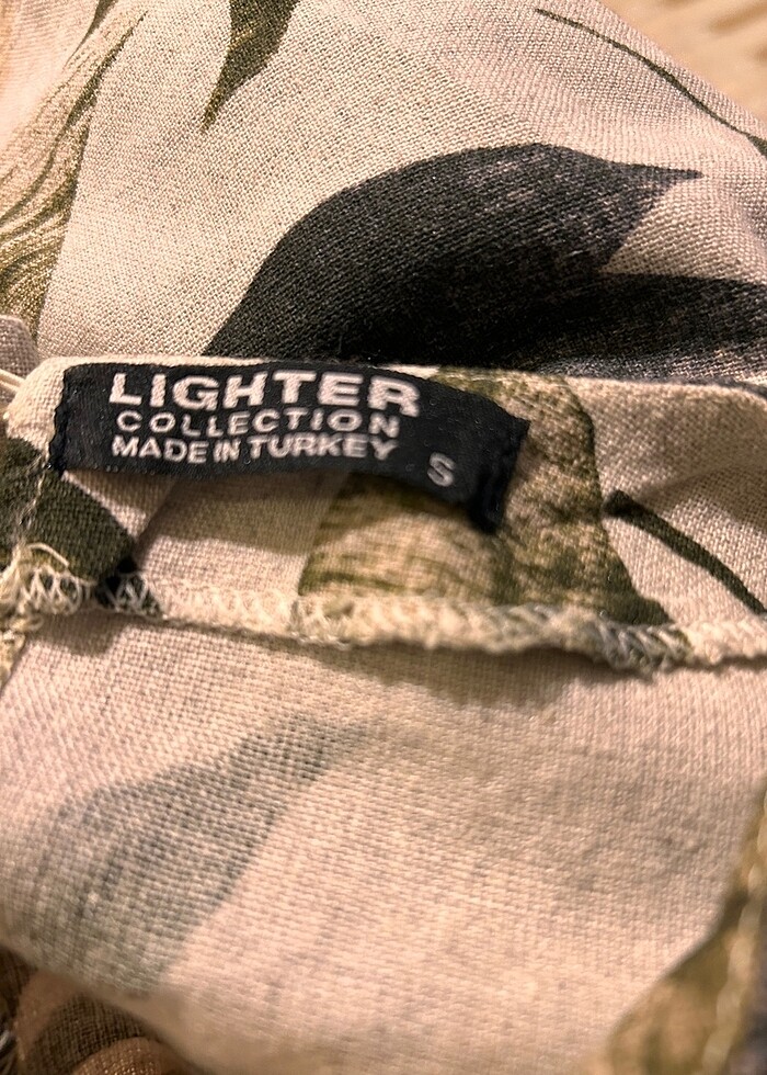 Gunluk keten karisimli elbise - Görsel 3