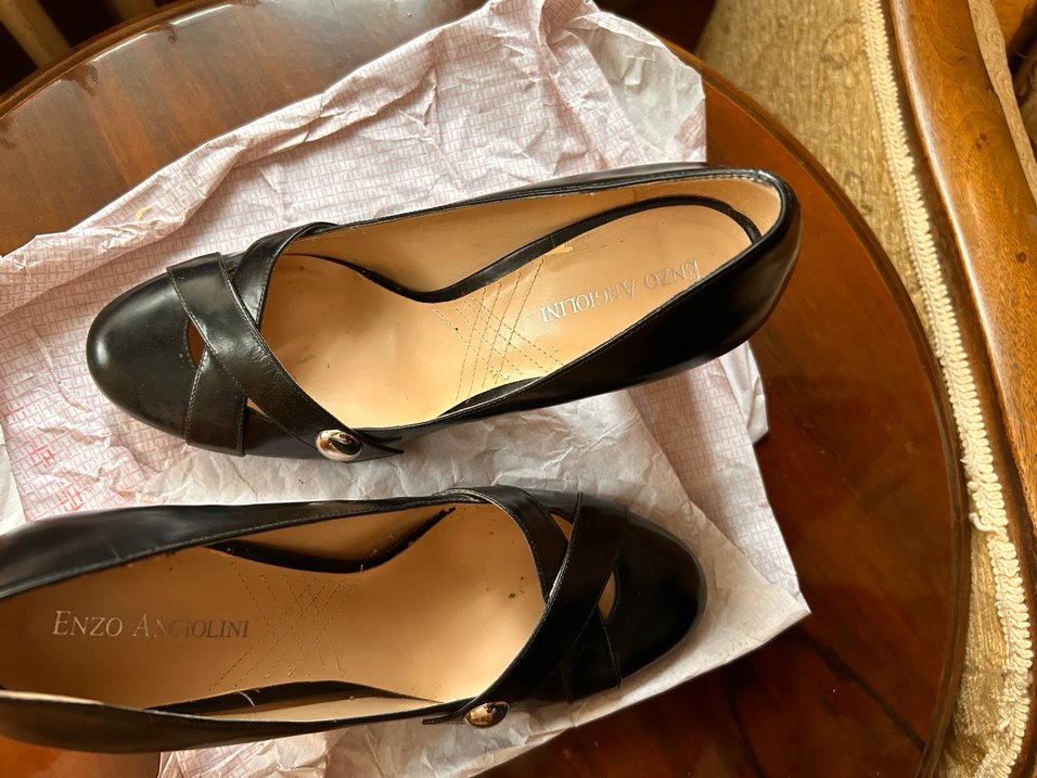 Tokalı Siyah Yüksek Topuklu Stiletto - Görsel 3