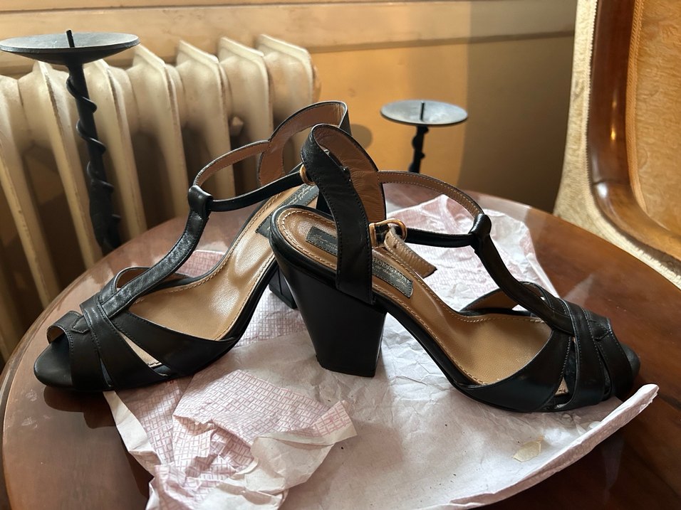 Klasik Siyah Tokalı Topuklu Kadın Ayakkabı - Görsel 5