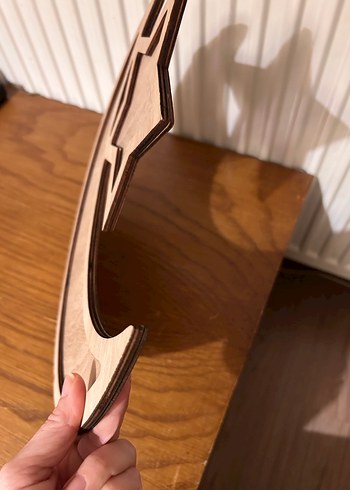 Kahverengi Ahşap Ay ve Yıldız Oyuncak - Görsel 5