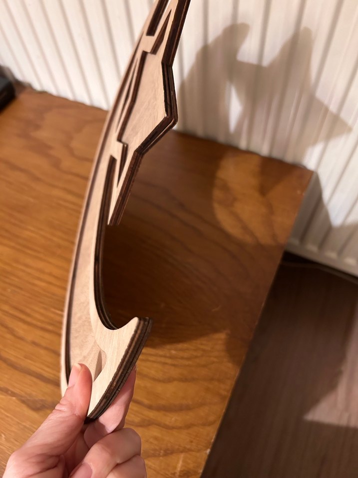 Kahverengi Ahşap Ay ve Yıldız Oyuncak - Görsel 5