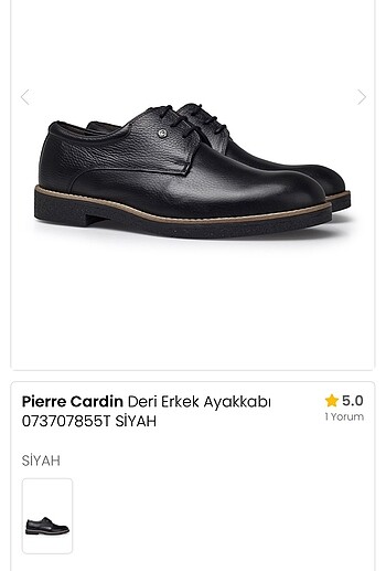 Pierre Cardin Hakiki Deri Erkek Laci ayakkabı 42