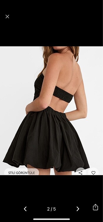 Stradivarius Stradivarius siyah elbise