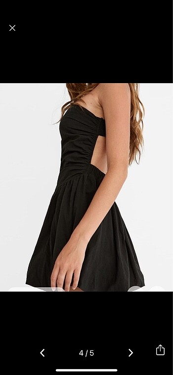 l Beden siyah Renk Stradivarius siyah elbise
