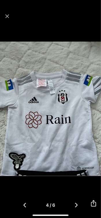 3-6 Ay Beden siyah Renk Beşiktaş bebek forması