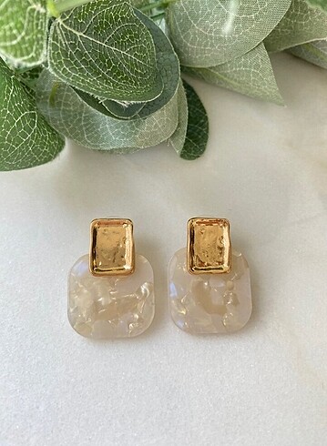 Krem Gold Kare Küpe