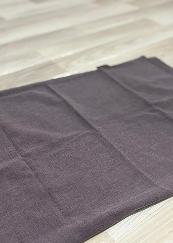 Gri Keten Kadın Şal - Görsel 2