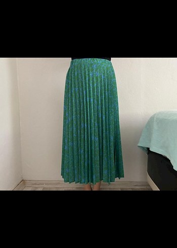 Yeşil Piliseli Uzun Etek - Görsel 2