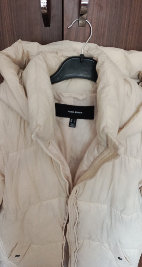 Kürklü Bej Kadın Midi Kaban - Görsel 3