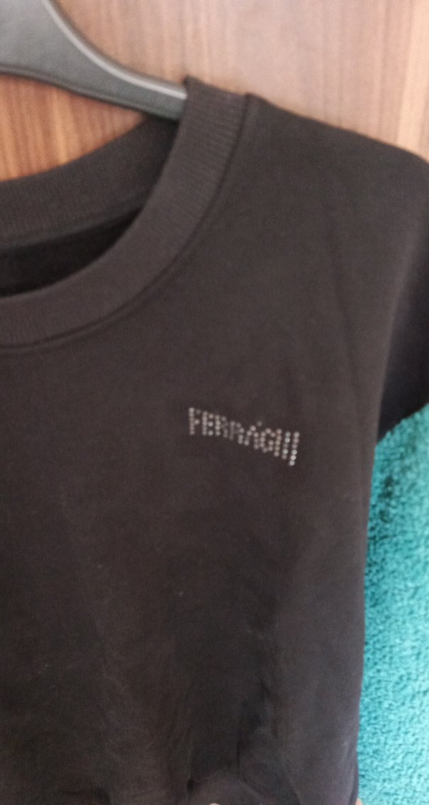 Siyah Örme Kadın Sweatshirt - Görsel 2