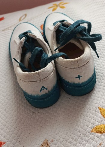 Beyaz Denim Bağcıklı Günlük Kadın Spor Ayakkabı - Görsel 4