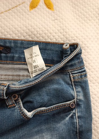 Kadın Mavi Salaş Denim Pantolon - Görsel 5
